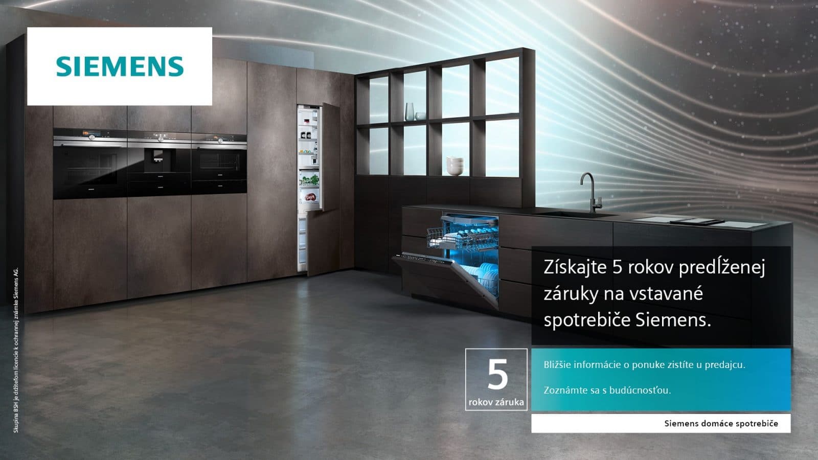 Spotrebiče Siemens s technológiou Home Connect a predĺženou 5 ročnou zárukou v inspire design